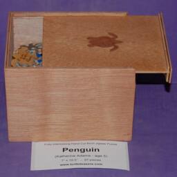Custom Hand Cut Wooden Child's Art Jigsaw Puzzle - 97 Pieces With Plywood Storage Box Your Kid's Artwork - thumbnail 4