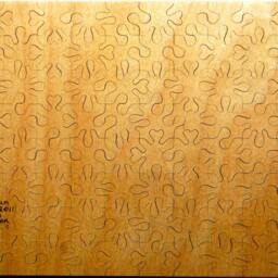 Custom Hand Cut Wooden Child's Art Jigsaw Puzzle - 97 Pieces With Plywood Storage Box Your Kid's Artwork - thumbnail 2