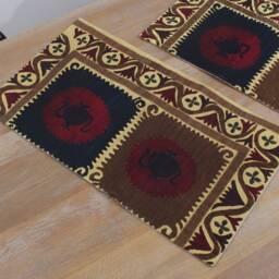 "Set Of 2 Pcs, Suzani Pillow Cover, Uzbek Pillow, 15.75"" X 27.95" - thumbnail 3