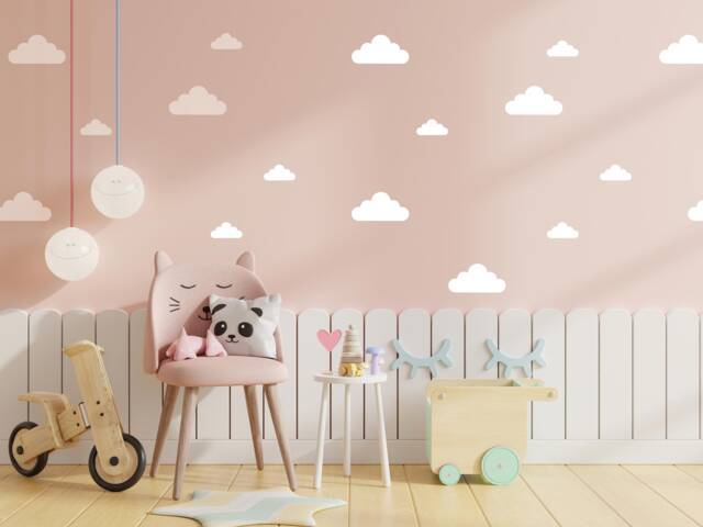 Wall Sticker Cloud With Vinyle Colours Choice For Walls Of Children's Rooms & Babies - image 1