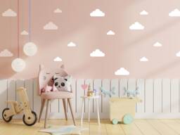 Wall Sticker Cloud With Vinyle Colours Choice For Walls Of Children's Rooms & Babies