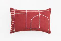 Copper Temple Handwoven Art Deco Kilim Pillow Cover Woven Embroidery Throw Pillow Pillowcases Living Room Decor 16x26 Burnt Orange