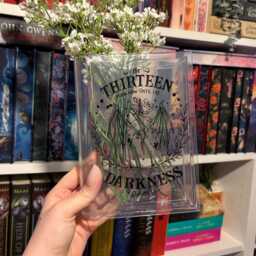 The Thirteen Book Vase, Crescent City Acrylic Valkyrie Quote Bookish Decor, Fantasy Flower Shaped Fan Art - thumbnail 3