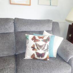 Cushion Large Butterfly Illustration Handmade Wings Nature Washable Interior Design Unique Lepidopterist Lepidoptera Lepidopterology - thumbnail 3