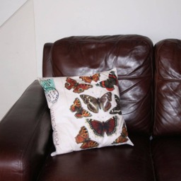 Cushion Large Butterfly Illustration Handmade Wings Nature Washable Interior Design Unique Lepidopterist Lepidoptera Lepidopterology - thumbnail 2