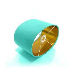 New Luxury High Quality Pistachio Green 21 Cotton Fabric Lamp Shade Oval Shape Oval Metallic Lining - thumbnail 2