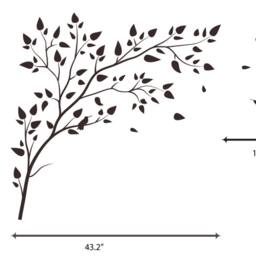 Vinyl Art Tree Branch With Birds Wall Sticker Decals Home Decor By Decalisland - Sd 004 - thumbnail 2