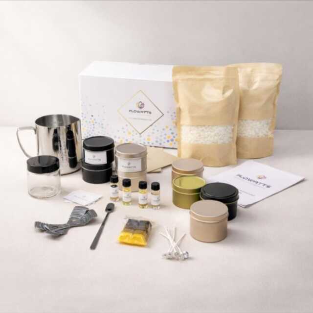 Diy Soy Candle Making Kit For Beginners - Complete Starter With Tins, Wax, Fragrance Oils & Tools Craft Gift - image 1