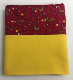 Pillowcase-Christmas Reindeer/string Of Christmas Lights/Personalized Handmade Pillowcase/standard Size/Christmas/Birthday Gift
