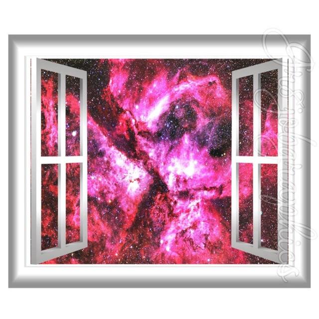 Outer Space Window Wall Decal Galaxy Mural - Vwaq Gj91