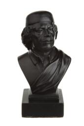 Libyan Revolutionary Colonel Muammar Gaddafi Stone Bust Statue 4.6'' - 11.5 cm