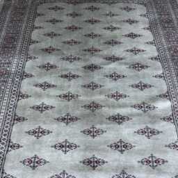 5.6x8 Pistachio Green 3 Ply Bokhara Rug - 1.70x2.50 Triple Pile Bedroom Turkish Extra Thick Afghan - thumbnail 3