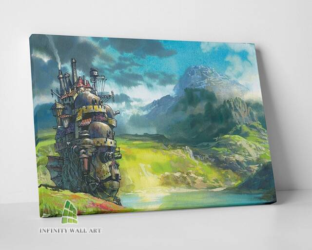 Howl's Moving Castle Canvas Art Wall Anime Manga Colourful Print Picture Decor -C698 - image 1