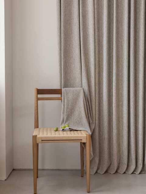 Trini Soft Chenielle Curtain With Textured Herringbone Pattern - 6 Colors, Semi Room Darkening Window Panel, Modern Living Drapery, 1Pc - image 1