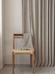 Trini Soft Chenielle Curtain With Textured Herringbone Pattern - 6 Colors, Semi Room Darkening Window Panel, Modern Living Drapery, 1Pc - thumbnail 1