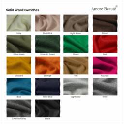 Woollen Drapery For Winters, Wool Felt Curtains, Light Gray Curtain Panel Custom Window Customized Door Eyelet - thumbnail 4