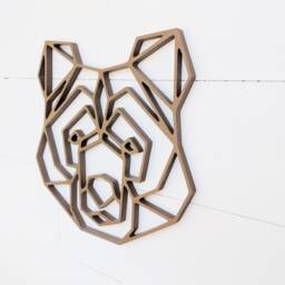 Geometric Bear Head Wall Decor - Woodland Nursery Art Animal Minimalist Adventure Boys Room - thumbnail 2