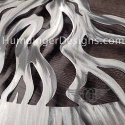 Metal Wall Art Stainless Steel Tree Of Life Decor 11Th Anniversary - thumbnail 3