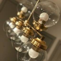 Rivage Modern 6 Light in Globe Sputnik Mid Century Industrial Chandelier - thumbnail 2