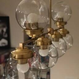 Rivage Modern 6 Light in Globe Sputnik Mid Century Industrial Chandelier - thumbnail 3