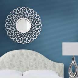 Daffodil Wall Mirror Openwork Birch Wood Frame, 24 In - thumbnail 1