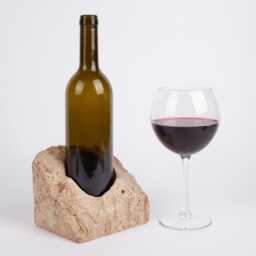 Handmade Travertine Wine Bottle Holder Unique Rack
