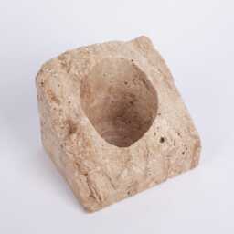 Handmade Travertine Wine Bottle Holder Unique Rack - thumbnail 4