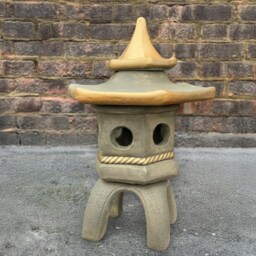 Unique Concrete Pagoda Sculpture Oriental Garden Lantern Ornament Stone Figure Cement Japanese Statue Outdoor Zen Art - thumbnail 3