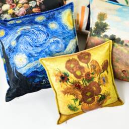 "Beige Decorative Pillow Case - Floral Fall Living Room Gift Boho Interior Decor 14x14"" 18x18" - thumbnail 3