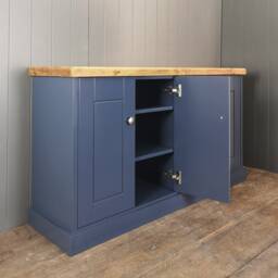 Large Cupboard With 3 Storage Shelves & 4 Panel Style Soft Close Doors. Shoe Rack Cabinet For Hallway, Boot Room Or Study - thumbnail 2
