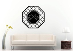 Boxing Sport Gloves Martial Arts Rink Cage Sign Logo Room Wall Sticker Decal Vinyl Mural Decor Art L2410 - thumbnail 1