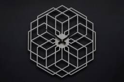Large Wall Clock - Minimalist Decor Light Grey Modern Gift Idea Above Fireplace Handmade Wood Clocks For