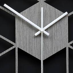 Large Wall Clock - Minimalist Decor Light Grey Modern Gift Idea Above Fireplace Handmade Wood Clocks For - thumbnail 4