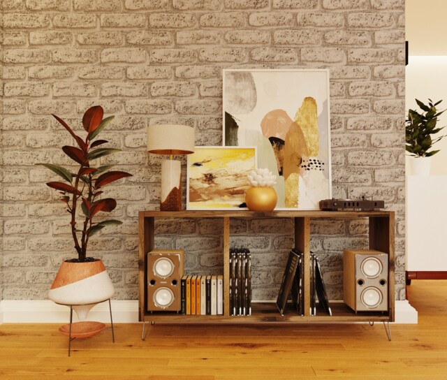 Tv/Media Unit Made From Reclaimed Wood - Record - image 1