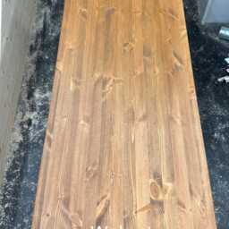 Desk Top For Home Office Standing Table Solid Wood - thumbnail 3