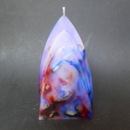 Handmade Candles, Decorative Unusual Striking Marbled Candles - thumbnail 2