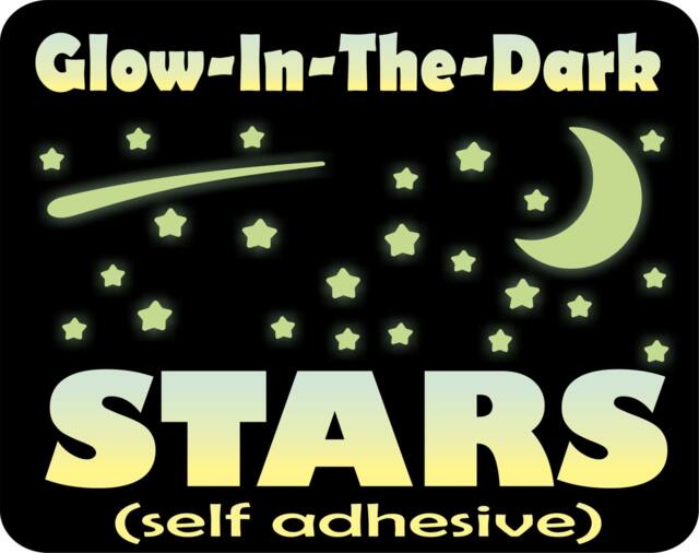Glow in The Dark Stars, Stars For Ceiling, Star Decals, Stickers Ceiling Kids Room Wall Decor, Fun Stocking Stuffer - image 1