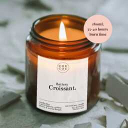 Buttery Croissant Candle, Scented Soy Wax, Luxury Bakery Candle Gift - thumbnail 3