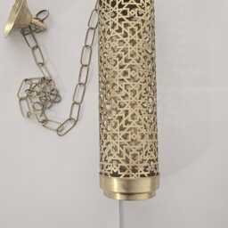 Moroccan Brass Pendant Light in Cylinder Shape - thumbnail 4