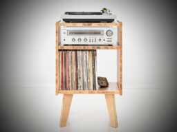 Record Player Cabinet With Storage/Compact Turntable Stand Vinyl Records Shelf Records - thumbnail 1