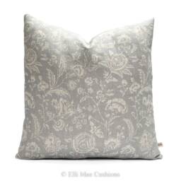 Cabbages & Roses French Toile Blue Fabric Linen Designer Sofa Throw Cushion Pillow Cover - thumbnail 2