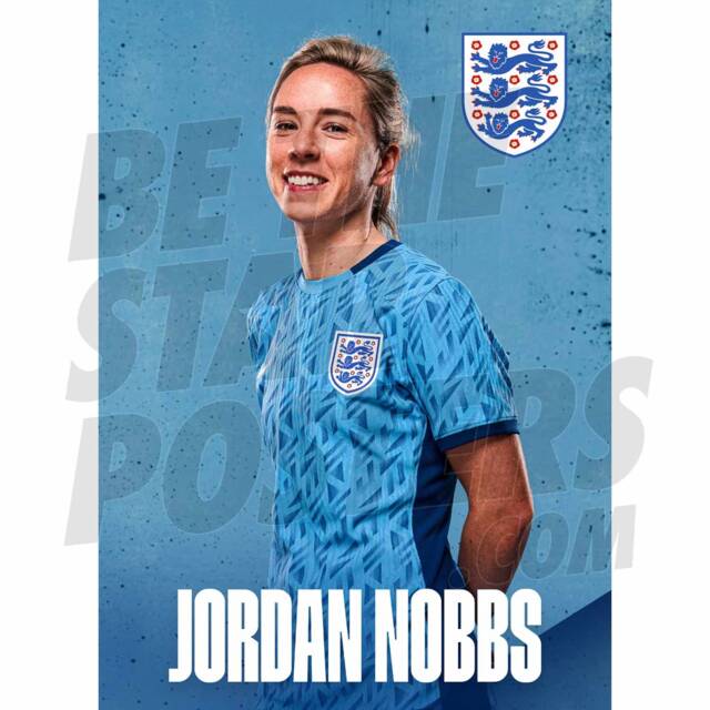 Lionesses Nobbs 23/24 Away Headshot Poster - Officially Licensed Product A4/A3 Framed Options - image 1