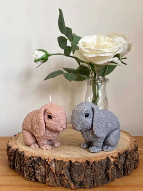 Lop Eared Rabbit Candle - 100% Soy Wax, Hand-Poured, Vegan-Friendly & Eco-Friendly, Gift - image 1