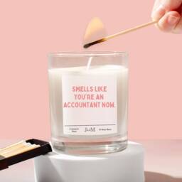 New Accounant. Qualified Accountant. Gift For Smells Like Candle Gift - thumbnail 1