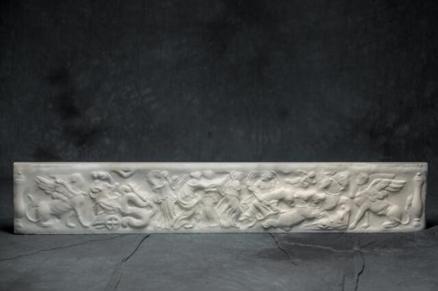 Hades Abducting Persephone Relief Carved Marble Plaque Ancient Roman Sculpture - image 1