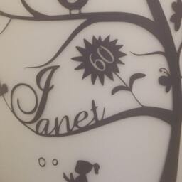 Personalised Family Tree Lamp Frosted Glass Bedside Table Lamp - thumbnail 2