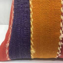 Vintage Turkish Kilim Pillow Cover, 20x20 Sofa Cushion - thumbnail 3