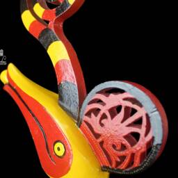 Borneo Hornbill Bird Sculpture Tribal Iban Kenyalang Effigy - thumbnail 3