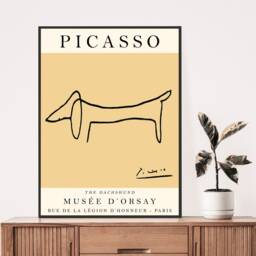 Picasso Poster Line Art Posters, The Dachshund, Choose A Colour, Gallery Quality Art, Vintage Minimalist Poster, Print, Ideal Gift - thumbnail 2
