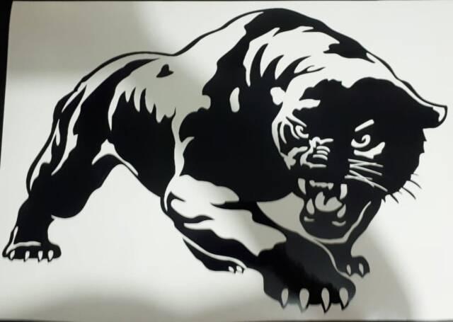 Large 23 X 16 Panther Tiger Attack Claws Vinyl Car Bonnet Side Sticker Decal Wall Art Animal Graphic Van Lorry Motorhome Campervan Room